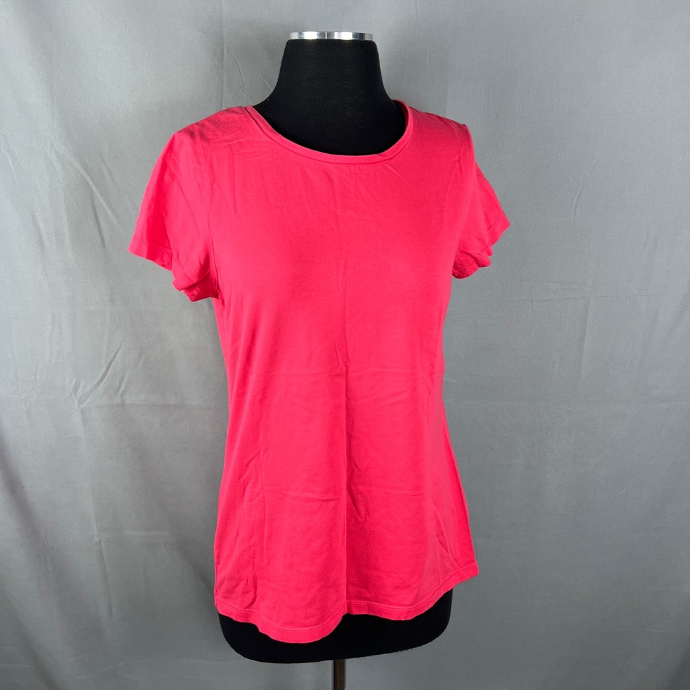 Sonoma Everyday T Shirt Womens Medium Pink Cotton Stretch Classic Crew Neck